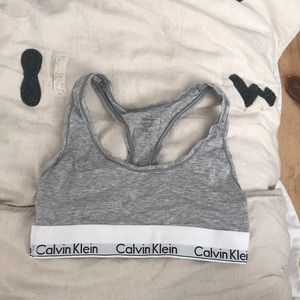 Grey Calvin Klein Bra Bralette Size XS